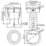 SW ON-OFF ROJO - Sigma Electrónica