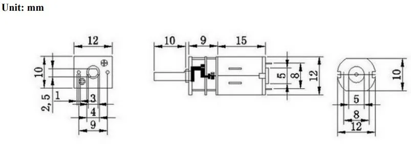 N20 DC 6V/500RPM - Imagen 4