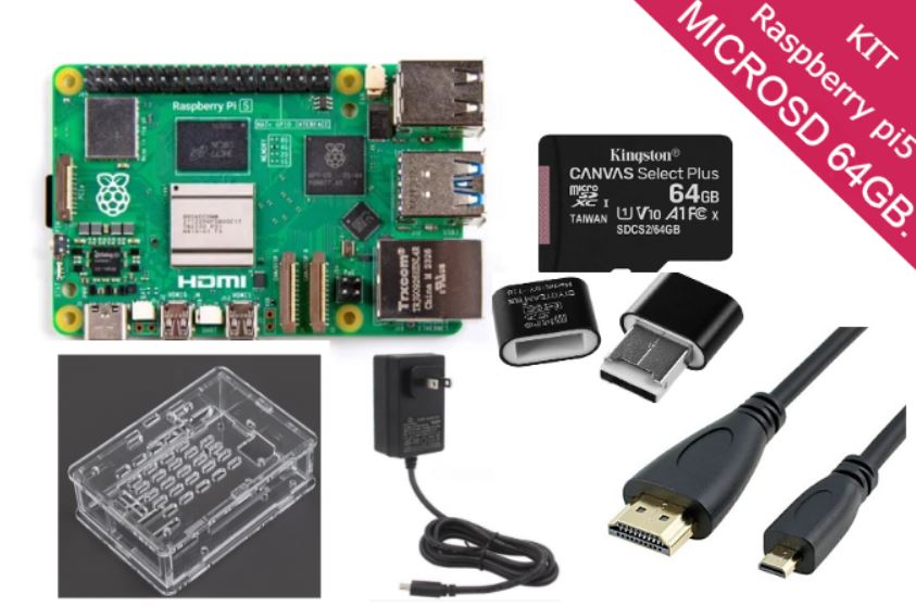 KIT RPI5-8GB 64GB