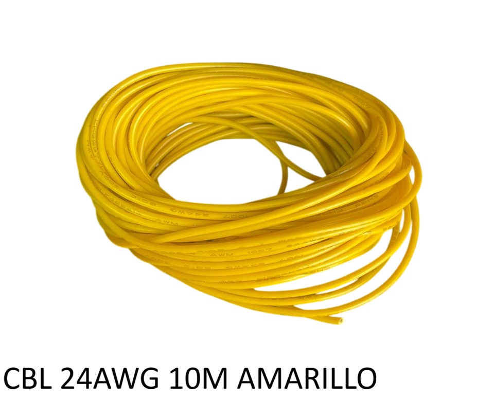 CBL 24AWG 10M AMARILLO