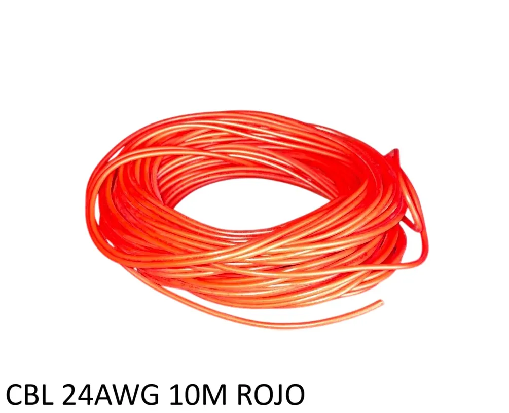 CBL 24AWG 10M ROJO - Imagen 1