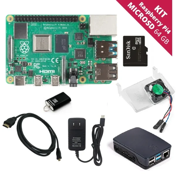 Rpi4 Computer KIT RPI4 8GB 64GB - Sigma Electrónica