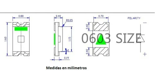 LED 0603 ROJO - Imagen 2