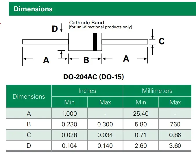 P6KE12CA - Imagen 2