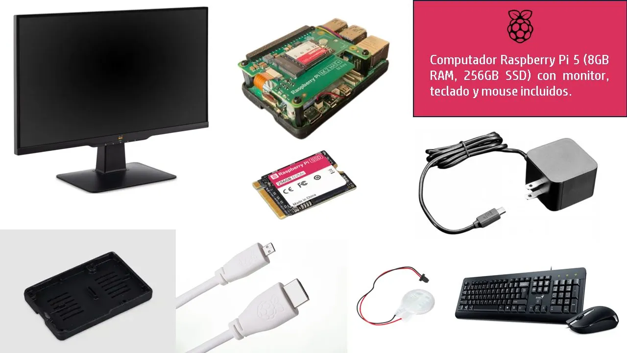 PC RPI5 8GB SSD-256GB - Imagen 1